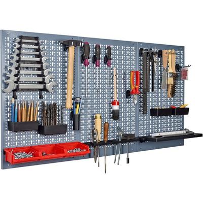 Küpper Lochwand 70100, 3 tlg. 120 x 60 cm, Stahlblech, inkl. 12 Standard-Haken Image