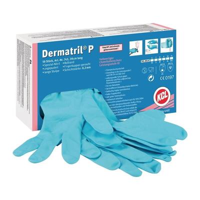 Honeywell - 50x Einweghandschuhe Dermatril p 743 blau Gr. 11 - 743/11