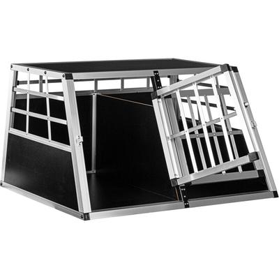 PETSTUFF® Alu Hundetransportbox 2-türig mit Trennwand