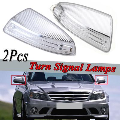 Audew 1 Paar Aussenspiegel Blinker Spiegel Set für Mercedes c Klasse W204 S204 W639 2007 - 2011