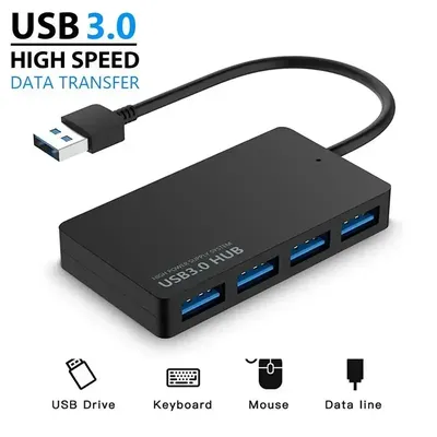 Airies USB 3.0 à 4 Ports Type C Câble de Données Haute Vitesse Adaptateur Abrtor Prise en Charge