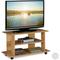 Relaxdays - Mobiletto per la Televisione con Ruote, 2 Ripiani Decoder Console Porta tv hlp 45x80x40