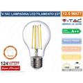 V-tac - VT-2133 lampadina led filament E27 12,5W bulb A70 - sku 7458 / 7459 / 7460 - Colore Luce: