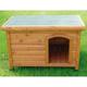 Cuccia da esterno in legno con piedini regolabili modello Shelter per cani: Cuccia 85x57x58 cm