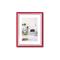Eacommerce - Cornice Foto Stampe rainbow legno di Pino Doppio Colore rosso/bianco 50x70 cm