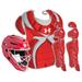 Under Armour Junior Victory Series Girl's Faspitch Catcher's Gear Kit - Junior 9-12 Scarlet