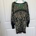 Free People Dresses | Free People Sweater Dress | Color: Black/Green/Tan | Size: L