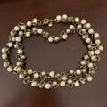 J. Crew Jewelry | J. Crew - Gold Two-Tone Pearl (White And Blush) Necklace | Color: Gold/White | Size: Os