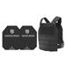 HighCom Armor RAK-CAP Series Rifle Armor Kit Plate Carrier w/Guardian 3S11 Super Lightweight UHMWPE Plates/10x12 Shooters Cut/10x12 Shooters Cut Black