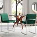 Willa Arlo™ Interiors Chuyen Side Chair Upholstered/Velvet in Green/Gray | 33.5 H x 18.5 W x 21.5 D in | Wayfair F97FD8742BDB4DB5AC54E41EDA442577