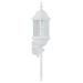 One Allium Way® Whitacre White 33.5" H Beveled Glass Outdoor Wall Lantern Glass/Metal/Steel in Gray/White | 33.5 H x 9.5 W x 9.625 D in | Wayfair