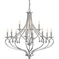 Red Barrel Studio® 3182 Tes 12 Light 36" Wide Taper Candle Chandelier - Chrome Metal | 36 H x 36 W x 36 D in | Wayfair