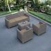 Red Barrel Studio® Sagie 4 Piece Sofa Seating Group w/ Cushions Plastic in Gray | 30.79 H x 68.9 W x 27.4 D in | Outdoor Furniture | Wayfair