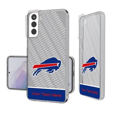 Buffalo Bills Personalized Endzone Plus Design Galaxy Clear Phone Case