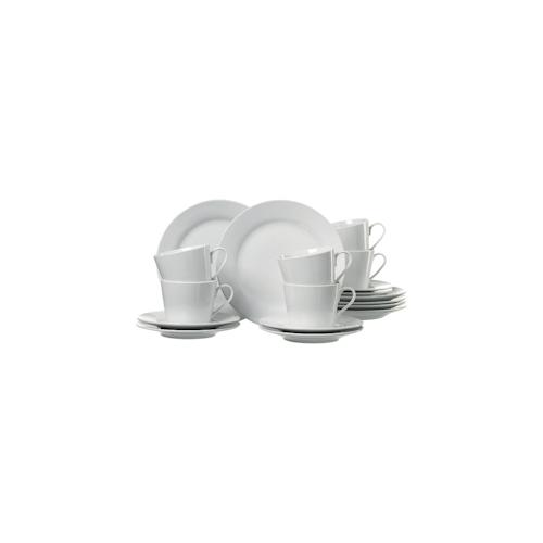 Geschirr-Serie Bianco, Kaffeeservice Bianco, 18-teilig