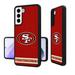 San Francisco 49ers Personalized Stripe Design Galaxy Bump Case