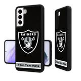 Las Vegas Raiders Personalized Stripe Design Galaxy Bump Case