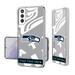 Seattle Seahawks Personalized Tilt Design Galaxy Clear Case