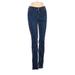 Maison Jules Jeans - Low Rise Skinny Leg Denim: Blue Bottoms - Women's Size 0 - Dark Wash