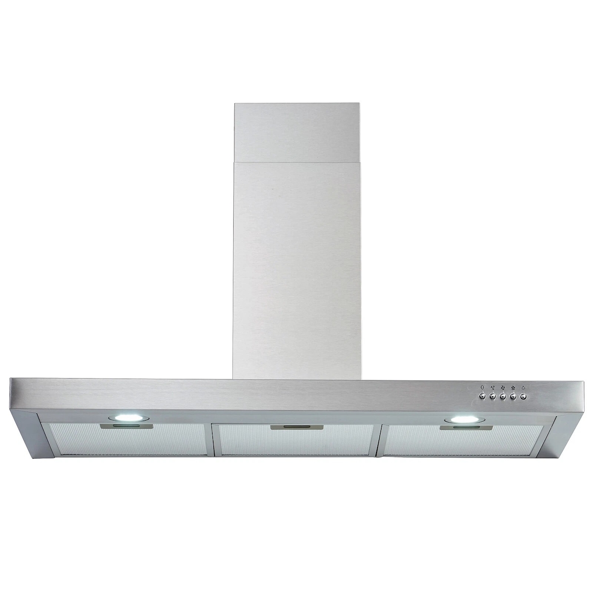 PKM Kaminhaube 9004W - 90cm, Edelstahl, LED, Abluft/Umluft, Dunstabzugshaube Image