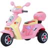 Homcom - Moto scooter électrique pour enfants 6 v env. 3 Km/h 3 roues et topcase effet lumineux et