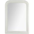 Atmosphera - Miroir Adèle bois blanc 74x104cm créateur d'intérieur - Blanc
