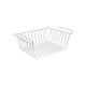 Panier de rangement suspendu à étagère 30,5x24x13,5cm en Acier Chromé MSV Gris