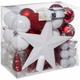 Kit de décoration pour sapin de Noël - 44 Pièces - Longueur 24 cm x largeur 13 cm x Hauteur 22 cm