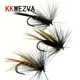 KKWEZVA – leurre de pêche à la mouche insectes différents styles saumon mouches truite simple