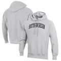 Men's Champion Heathered Gray Southern Oregon Raiders Reverse Weave Fleece Pullover Hoodie