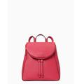 Kate Spade Bags | Kate Spade Leila Pebbled Leather Medium Flap Backpack | Color: Pink | Size: M