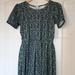 Lularoe Dresses | Lularoe Amelia Blue/Green Fit And Flare Dress Nwt Sz L | Color: Blue/Green | Size: L