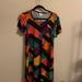 Lularoe Dresses | A Fun Bright Color Lula Roe Carly | Color: Green/Pink | Size: S