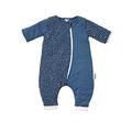 Gesslein 751210 Bubou Babyschlafsack mit Beinen und abnehmbaren Ärmeln: Temperaturregulierender Ganzjahreschlafsack, Baby Größe 70 cm, Tupfen blau