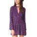 Free People Dresses | Free People Tegan Mini Dress In Purple Floral | Color: Blue/Purple | Size: 6