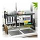 Gouttoir vaisselle Evier Inox Support de Vaisselle 85x53cm Organisateur de Cuisine pour Fruits