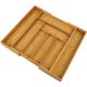 Range Couverts - Range Tiroir Bambou Extensible à 6-8 Compartiments - 34*43-50*5cm