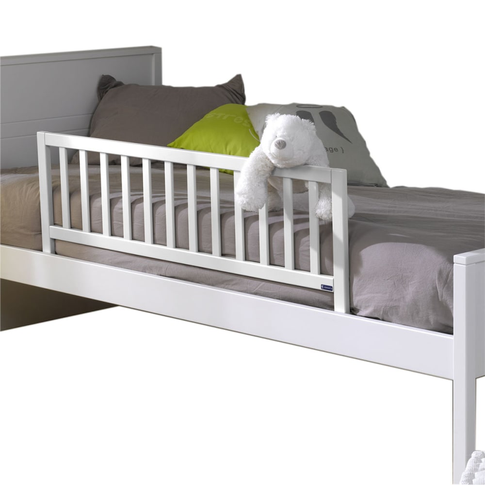 Barrière de lit enfant bois massif blanc