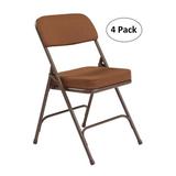 National Public Seating Fabric Padded Stackable Folding Chair Set of 4 Fabric in Yellow | 32 H x 18.75 W x 20.75 D in | Wayfair 3219/4