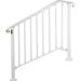 VEVOR Iron Handrail Picket Fits Stair Railing Hand Rail For Outdoor Paver Step Metal | 38.5 H x 43.8 W in | Wayfair LTFS3H4BBSTL00001V0