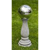 Campania International Winslet Gazing Ball Stand Concrete | 24.5 H x 11.25 W x 11.25 D in | Wayfair PD-200-NN