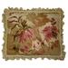 HKH International Pettipoint Roses & Orchard Light & Dark Beige Background w/ Tassels Down/Feather/Velvet/Cotton | 18 H x 22 W x 4 D in | Wayfair