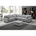 Gray Reclining Sectional - Latitude Run® 7 Piece Modular L-Shape Sectional Sofa w/ Ottoman In Light | Wayfair 8B41EC8F96FB4BE09F84D49B3D0CC185