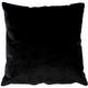 Coussin velours polyester déhoussable 40x40 cm nounours coloris noir