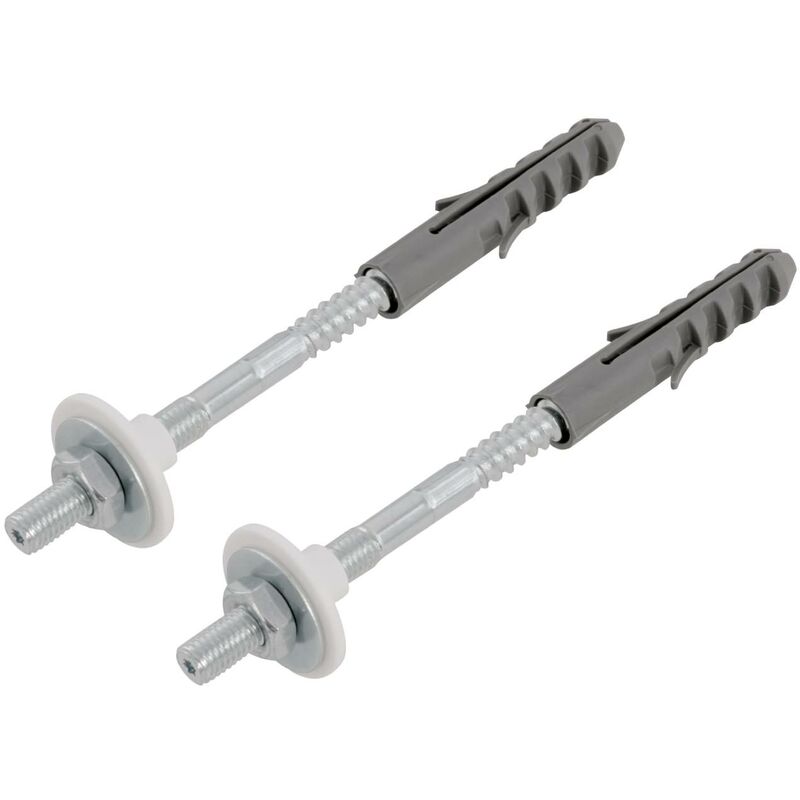 Befestigungsset für Hänge-Waschbecken, Set zur Montage von wandhängenden Waschbecken, Mit 14 cm