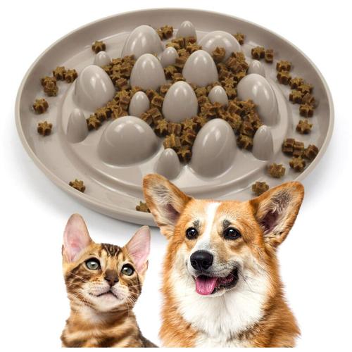 Anti Schling Fressnapf Hunde Katzen interaktiver Futter Napf für langsames Essen