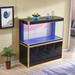 AQUA DREAM 260 Gallons Rectangle Aquarium Tank Glass (cost efficient & easy to clean) in Black/Yellow | 51 H x 78 W x 26 D in | Wayfair AD-1980-BK