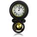 Bedford Clock Collection Decorative Round Wall Clock with Pendulum