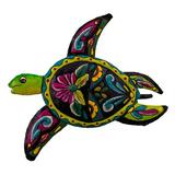 Bayou Breeze Dake Small Painted Sea Turtle Metal | 8.5 H x 8.5 W x 0.5 D in | Wayfair DADDFBB582F14ADF97581861B83C6B78