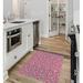 Pink Rectangle 3' x 5' Kitchen Mat - Langley Street® Kutz Kitchen Mat 0.08 x 84.0 W in white/black | Wayfair C68F9DEB10DA48248F60D86B389B11A9